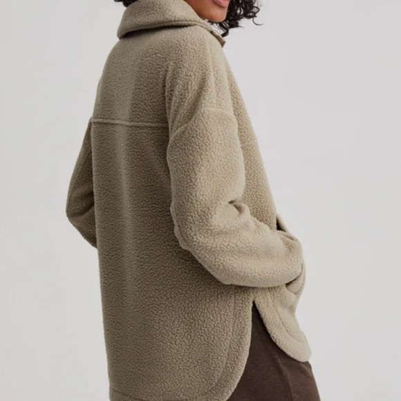 New VARLEY Daniel Oversized Fit Half Zip Pullover Seneca Rock Fleece Jacket NWT - Picture 7 of 12